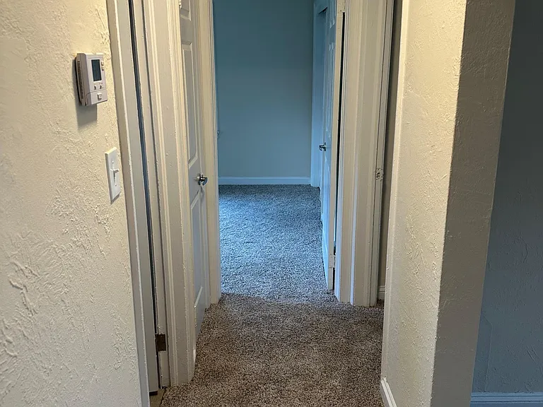hallway view from kitchen