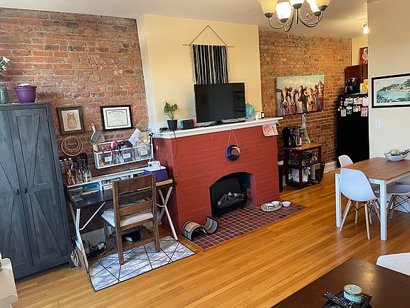 Living room + fireplace