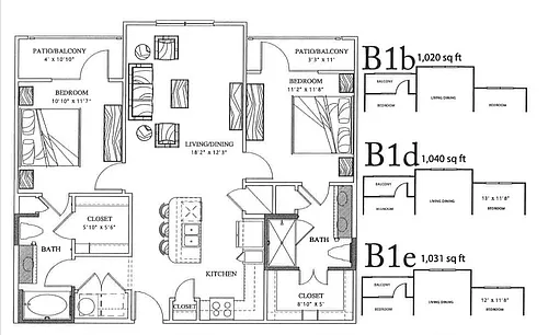Floor plan B1