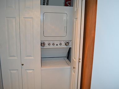 In unit stackable washer/dryer