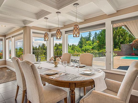Dining room with views