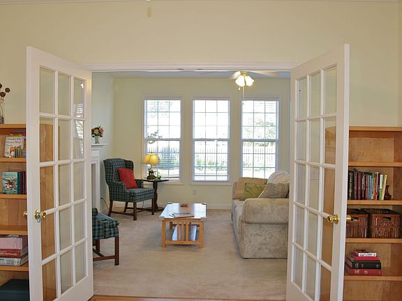 Study through to living room