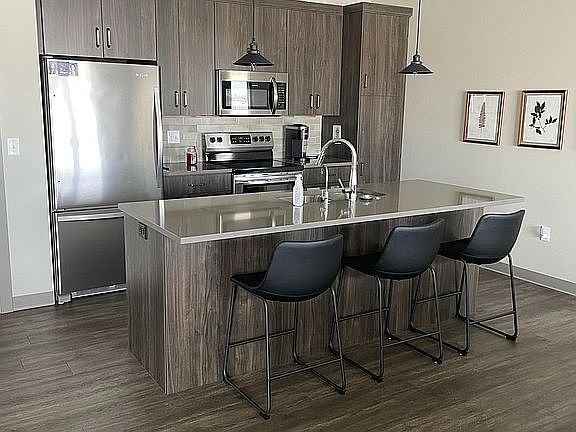 Kitchen with new appliances