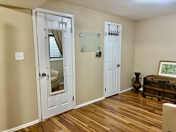 Large Bedroom: full-length mirror, walk-in closet