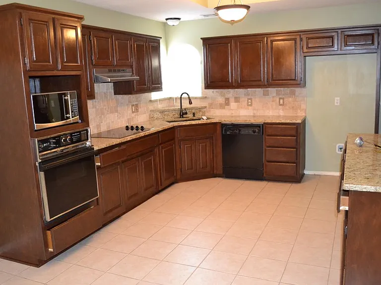 updated kitchen with granite