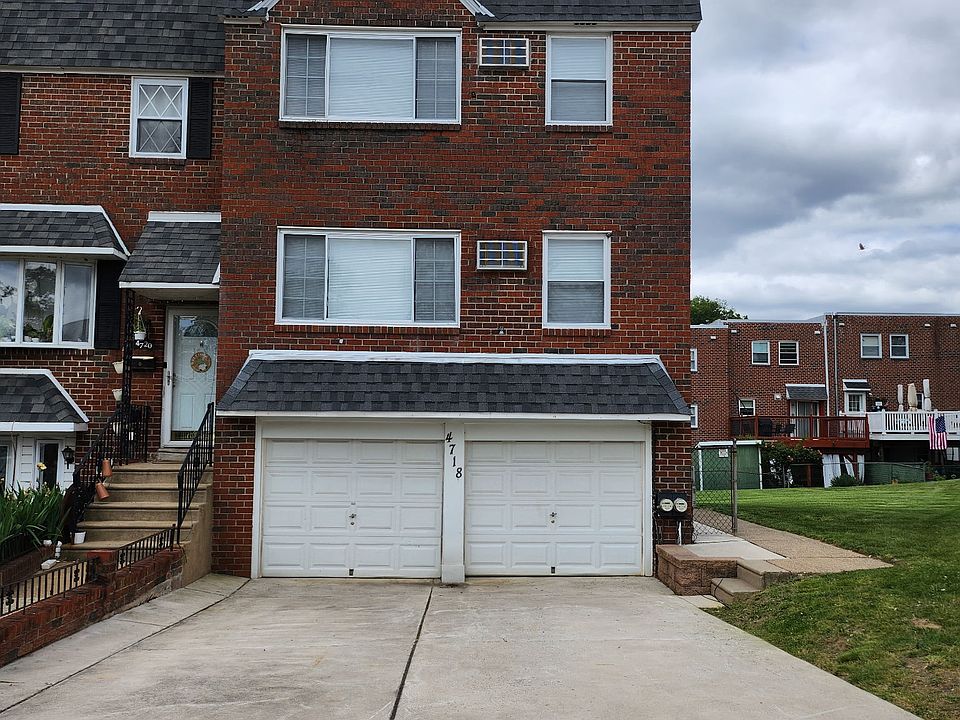 Front exterior with off street parking (garage and driveway)
