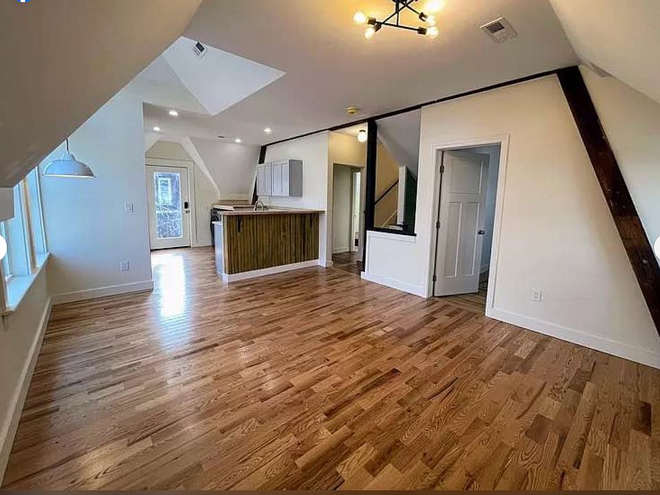 Open living room with kitchen