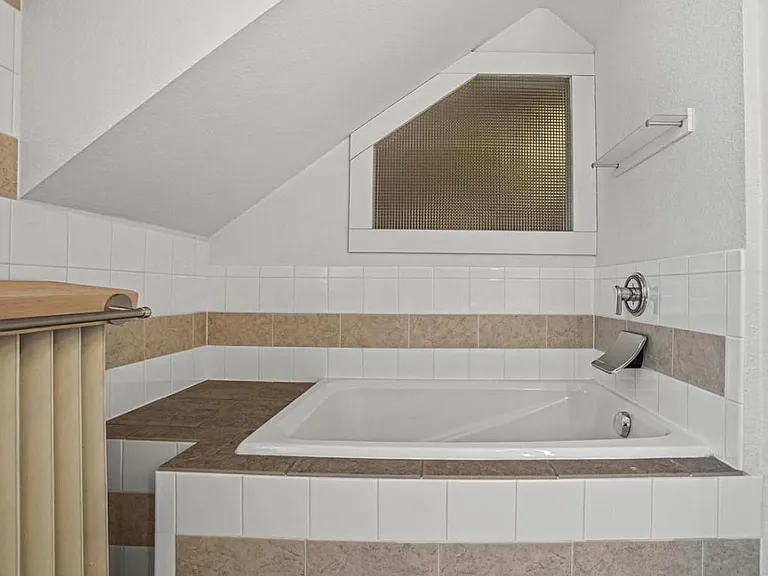Extra deep soaking tub