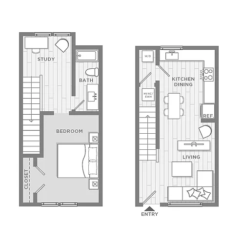 Floor plan Townhome 2
