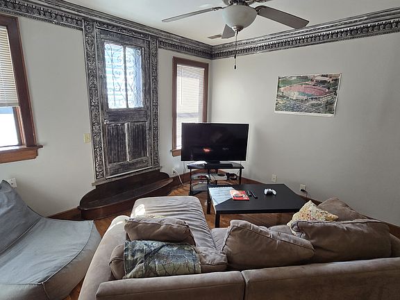 Living Room - Large private deck through antique door!