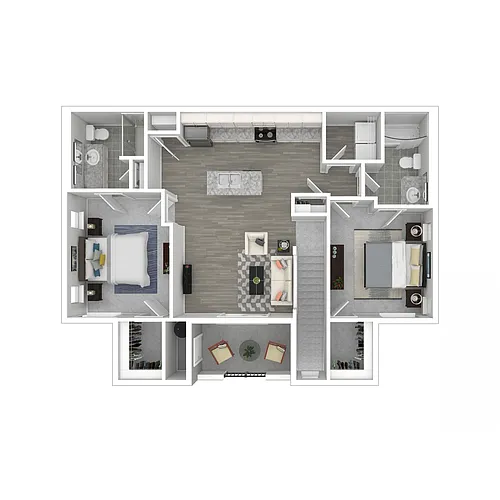 Floor plan 2x2C