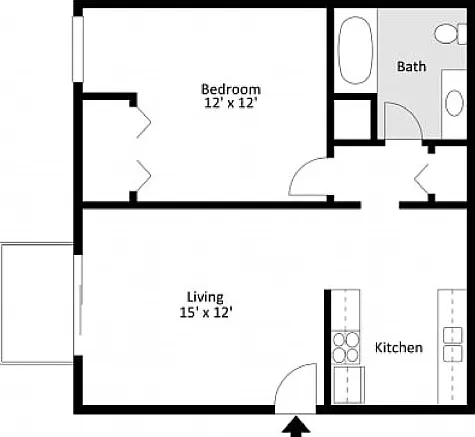 Markwood 1 Bedroom 2D Markwood 1 Bedroom 2D