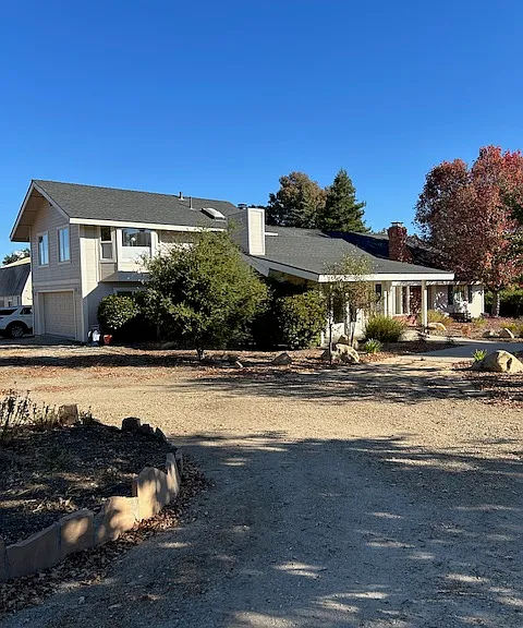 Home from driveway