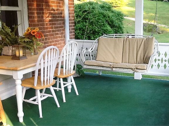 Front porch, hear Mill Creek
