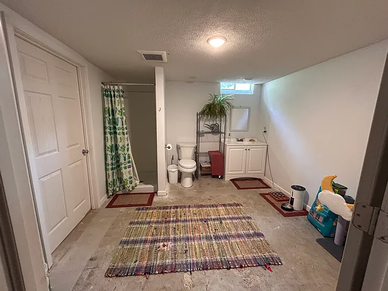 1 3/4 bath located in the basement