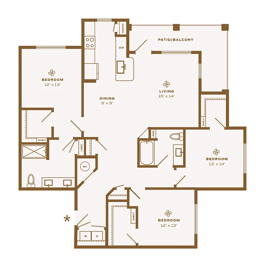 Floor plan Pawnee