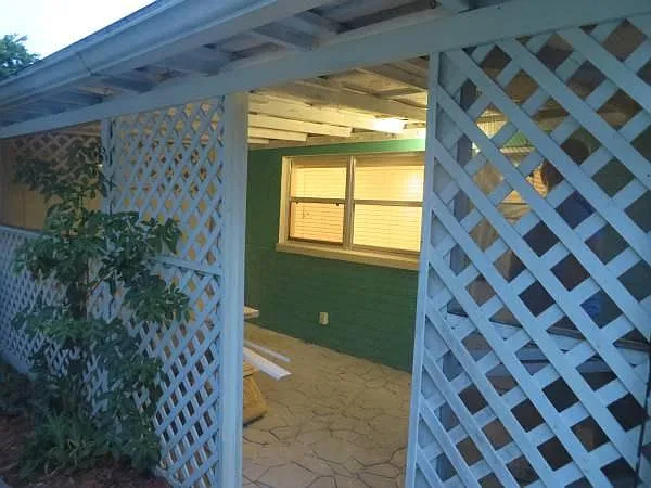 large screened front porch