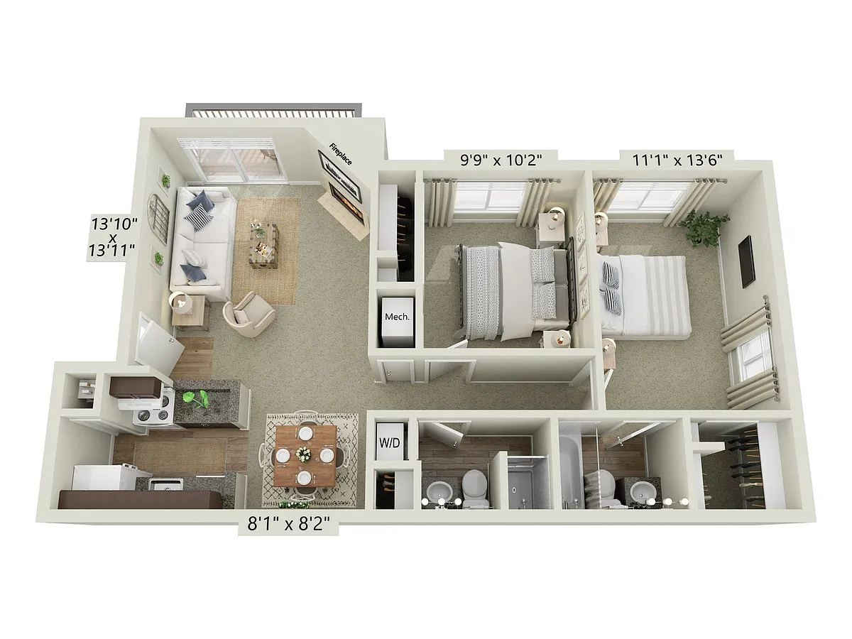 Floor plan Streamside - Classic