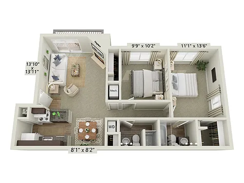 Floor plan Streamside - Classic