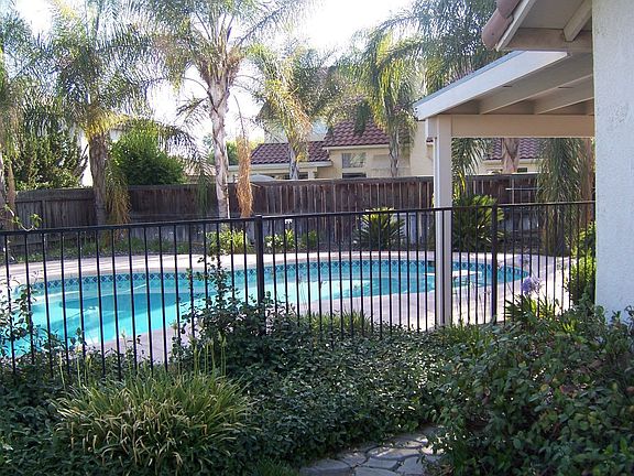 pool with fence