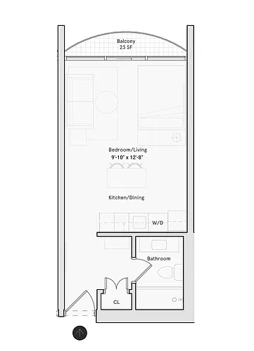 Floor plan Studio B
