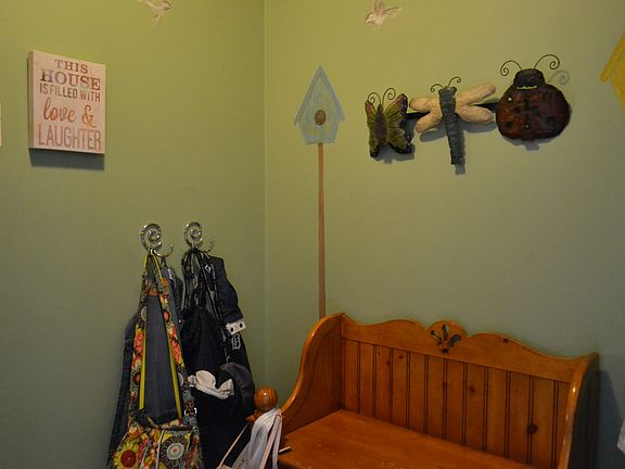 Mud room off garage