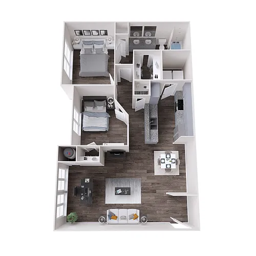 Floor plan B2 Lake Renovated