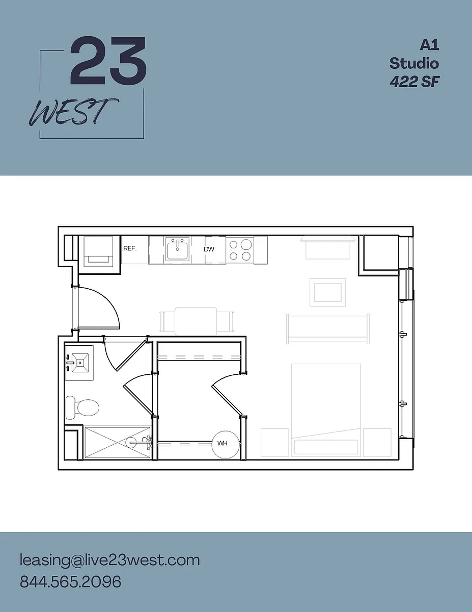 Floor plan A1 - Studio