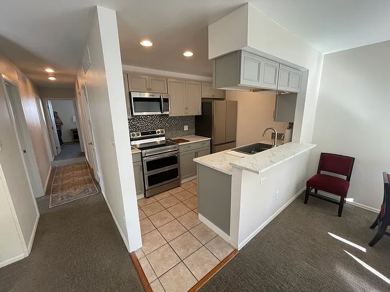 Kitchen and hallway