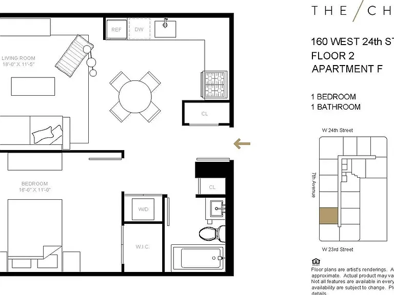 1 bed 1 bath A18-R 1 bed 1 bath A18-R