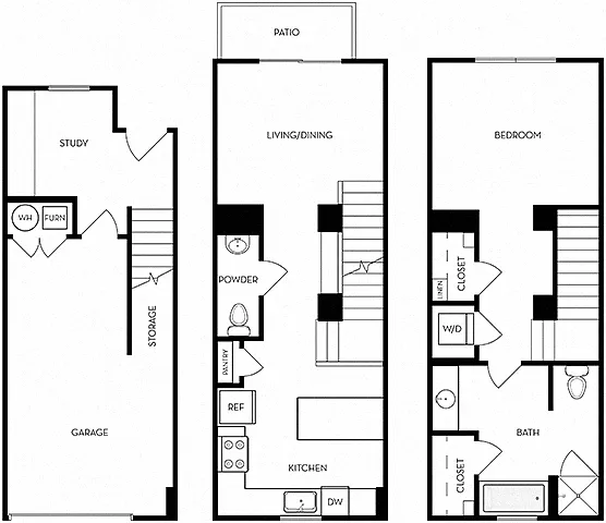Floor plan Camden Townhome