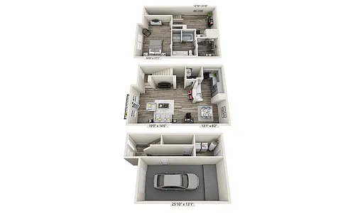 Floor plan Plan TH1 (A1.5DT)