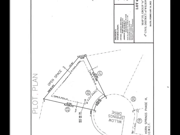 1139 Willow Springs Dr Lot 22, Lebanon, TN 37087