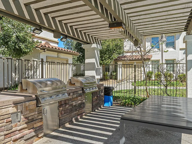 Fire up the grill and enjoy outdoor dining with friends.