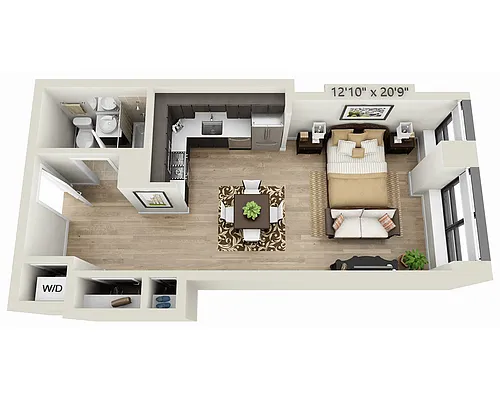 Floor plan Studio E1R