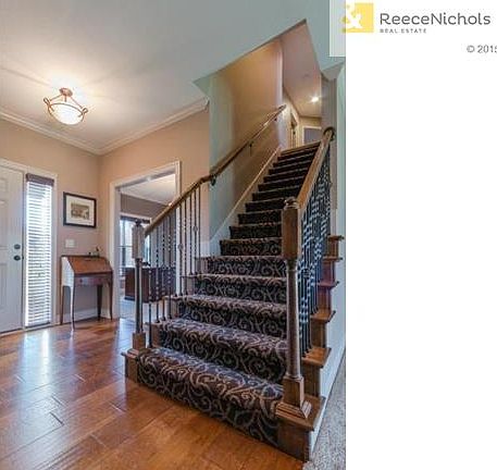 Entry way leads to oversized great room and formal dining room/o