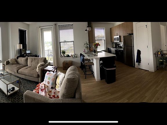 living and kitchen area