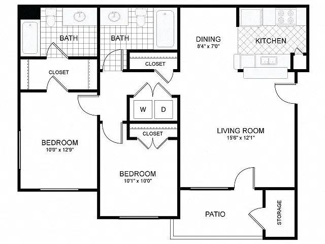 Floor plan 2x2 SM