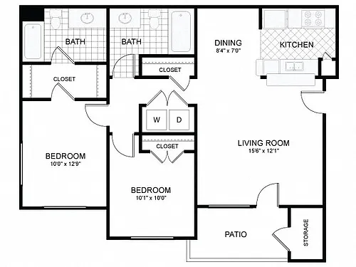 Floor plan 2x2 SM