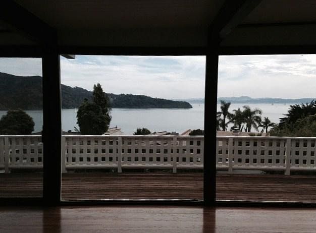 Looking out from the Living room/eating areas 