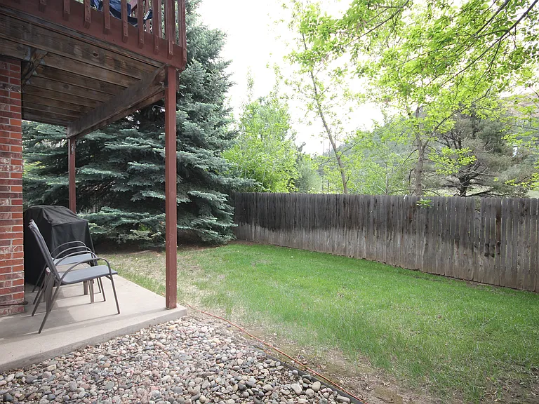 Main level unit with backyard access