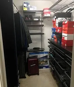 Remodeled Fancy Master Bedroom Walk In closet!