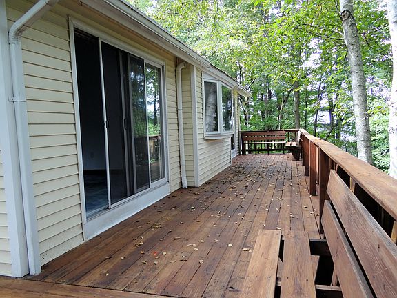 Deck at rear of house