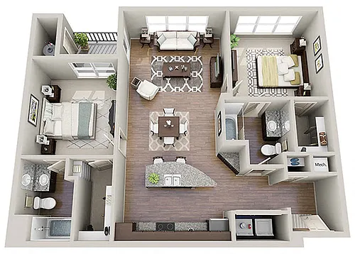 Floor plan The Bennetton B