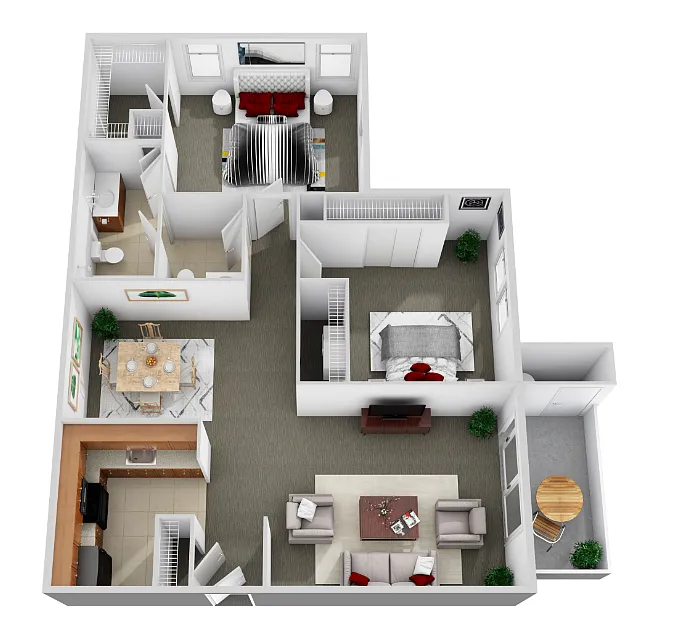 Floor plan 2 Bedroom