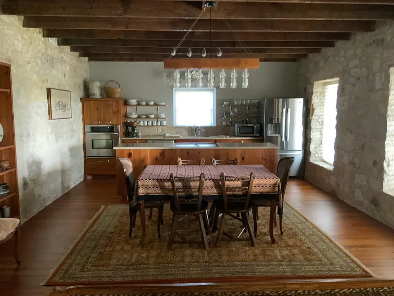 Dining area and kitchen