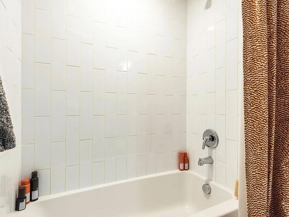 Large Soaking Tub with Subway Tile Finish