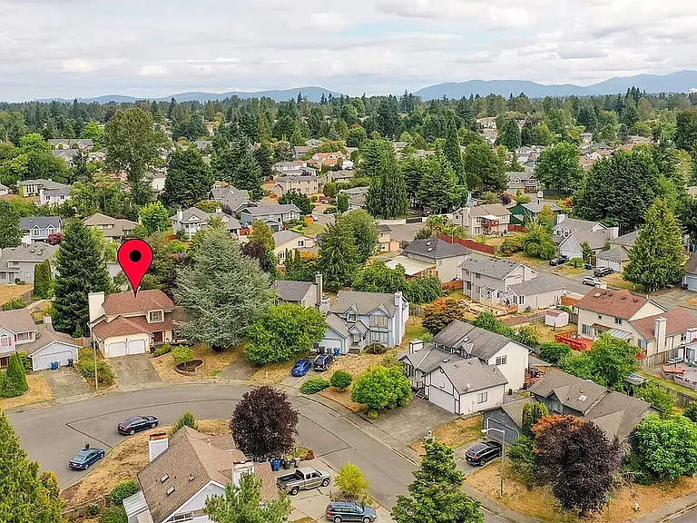 Peacefully situated in a quiet, family-friendly cul-de-sac neighborhood.