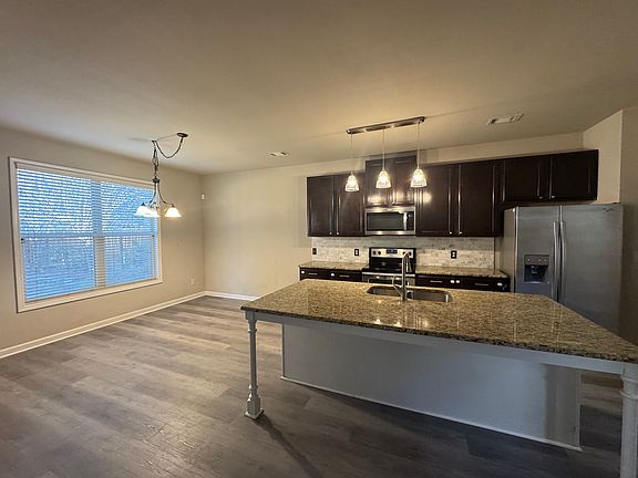 kitchen and dining area