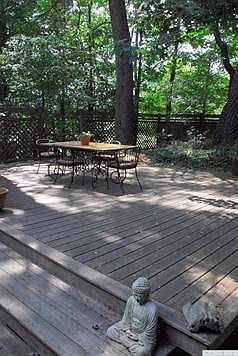New deck, new privacy fencing. VERY QUIET AND SERENE place.